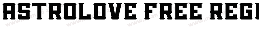 Astrolove Free Regul字体转换